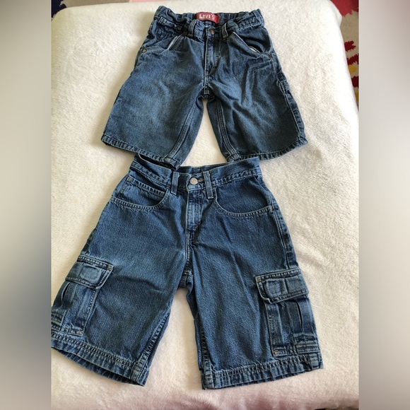 Two pieces bundle lot Levi’s denim shorts, boy size 7-8 - Picture 2 of 12